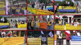 تظاهرات ایرانیان آزاده در حمایت از قیام مردم ایران
