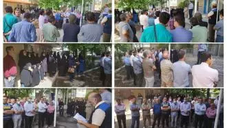 تجمع اعتراضی کارکنان و مربیان اداره کل آموزش فنی و حرفه‌یی استان البرز