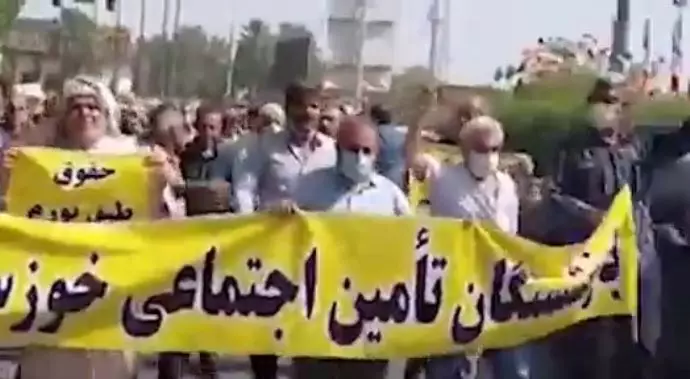 اهواز - تظاهرات بازنشستگان