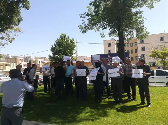 تجمع اعتراضی معلمان در چهارمحال و بختیاری - 1