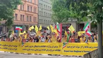 تظاهرات ایرانیان در استکهلم