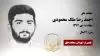 مجاهد شهید احمد رضا ملک محمودی
