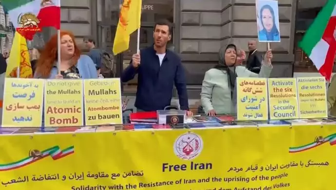 وین ـ تظاهرات ایرانیان آزاده فراخوان به ارجاع پرونده اتمی رژیم به شورای امنیت ملل متحد