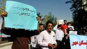 تجمع اعتراضی متقاضیان مسکن مهر پردیس