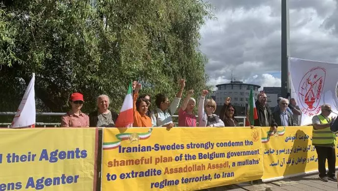 آکسیون اعتراضی ایرانیان آزاده در استکهلم