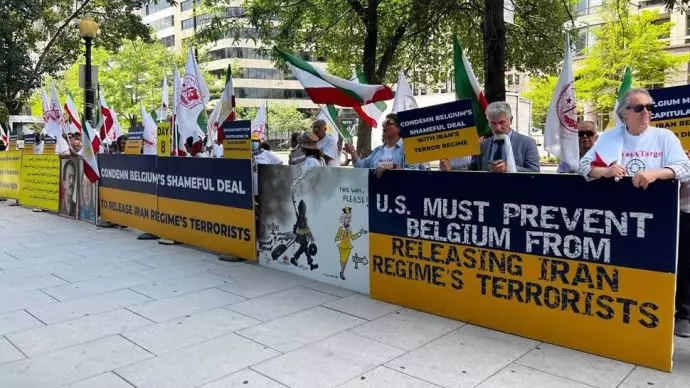 هشتمین روز تحصن ایرانیان آزاده در واشنگتن