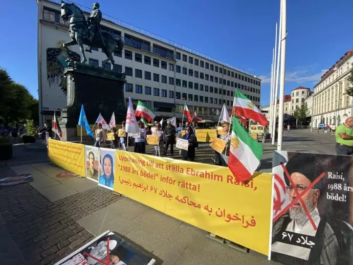 -تظاهرات ایرانیان آزاده و هواداران مجاهدین در استهکلم سوئد - ۵ مرداد - 1