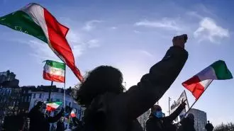 تظاهرات هواداران مقاومت ایران در بلژیک