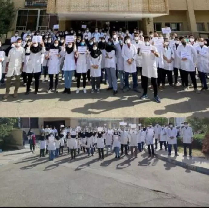-اعتصاب و تجمع اعتراضی کارورزان علوم پزشکی کاشان