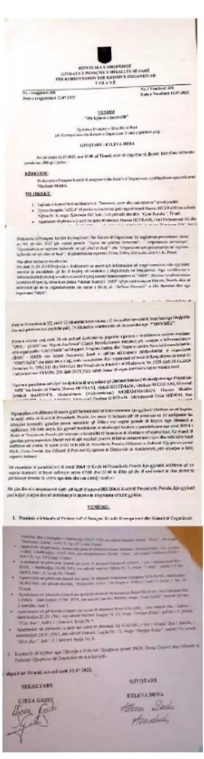 حکم دادگاه ویژهٔ مبارزه با فساد و جرایم سازمان‌یافته در آلبانی 