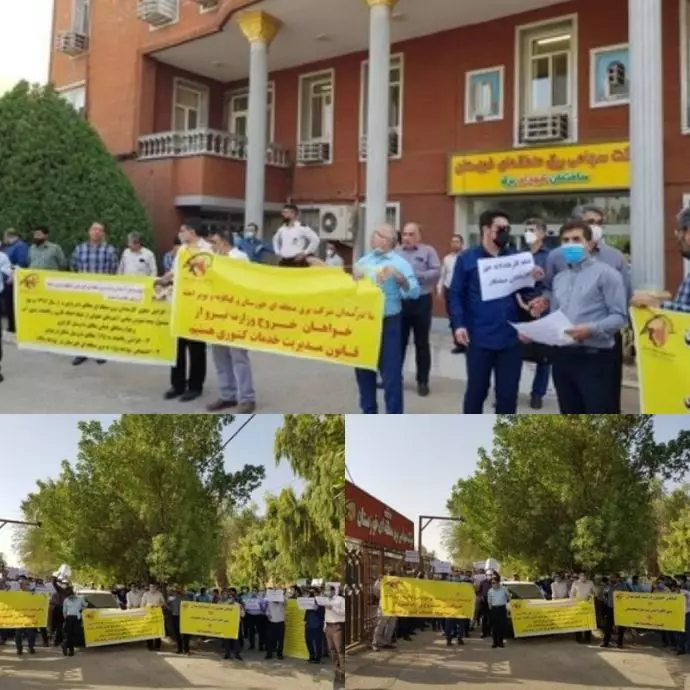 -تجمع اعتراضی کارکنان برق منطقه‌یی خوزستان و کهگیلویه و بویراحمد