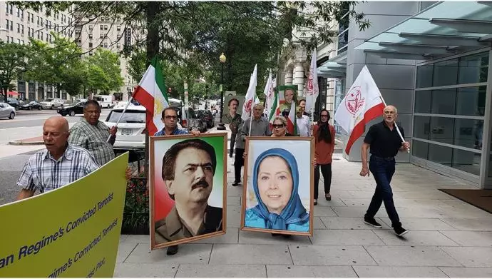 تظاهرات ایرانیان آزاده در  واشنگتن
