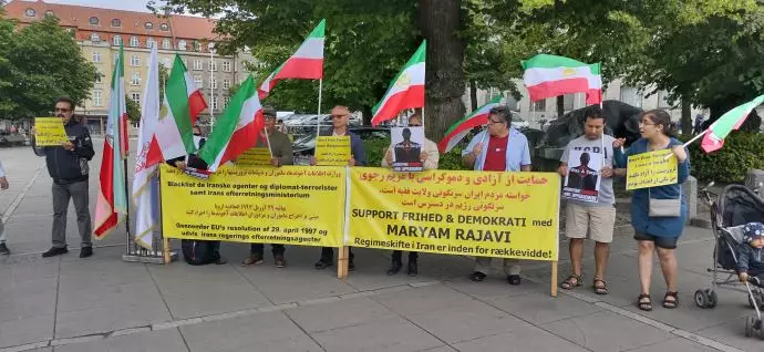 آکسیون اعتراضی ایرانیان آزاده در آرهوس دانمارک - ۱۶تیرماه