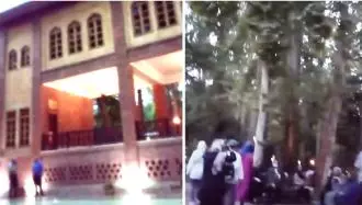 تهران- بزرگراه پارک وی، باغ ایرانی، پخش شعارهای دموکراسی آزادی با مریم رجوی