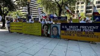 هفتمین روز تحصن ایرانیان آزاده در واشنگتن
