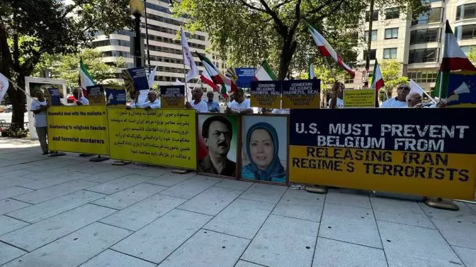 هفتمین روز تحصن ایرانیان آزاده در واشنگتن