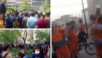تجمعات اعتراضی  شتر مرغداران ، رانندگانو فضای شهرداری بهبان 