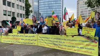 تظاهرات ایرانیان آزاده در بروکسل - ۲۹تیرماه
