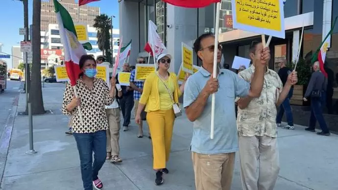 -تظاهرات ایرانیان آزاده در لس‌آنجلس - 0