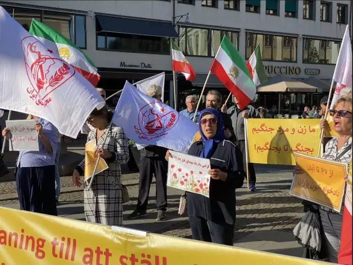 -تظاهرات ایرانیان آزاده و هواداران مجاهدین در استهکلم سوئد - ۵ مرداد - 0