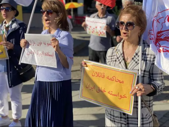 -تظاهرات ایرانیان آزاده و هواداران مجاهدین در استهکلم سوئد - ۵ مرداد - 3