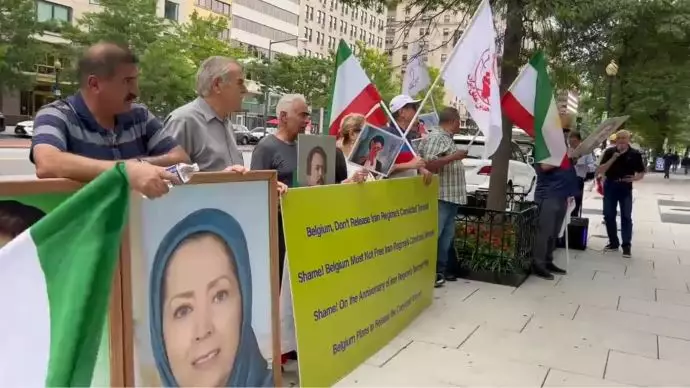 -واشنگتن دی. سی - تظاهرات ایرانیان آزاده در مقابل سفارت بلژیک - 1