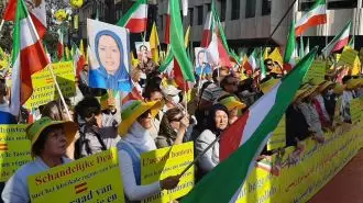 تظاهرات گسترده ایرانیان علیه توافق شرم‌آور میان دولت بلژیک و رژیم آخوندی (۲۳تیر)