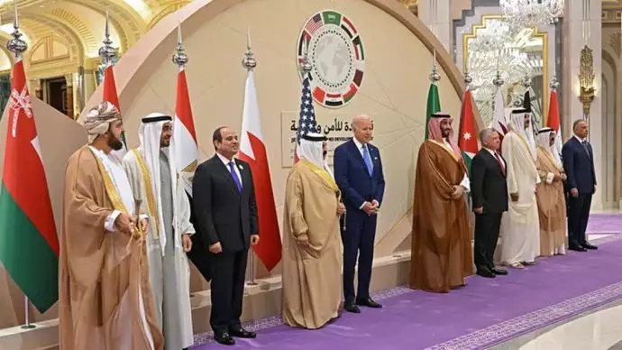 جو بایدن و رهبران کشورهای عربی منطقه
