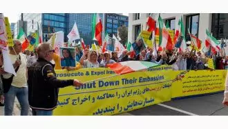 بروکسل آکسیون اعتراضی ایرانیان آزاده