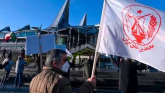 تظاهرات ایرانیان و هواداران سازمان مجاهدین مقابل دادگاه آنتورپ بلژیک