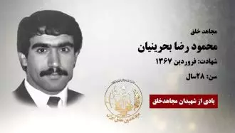 مجاهد شهید محمود رضا بحرینیان