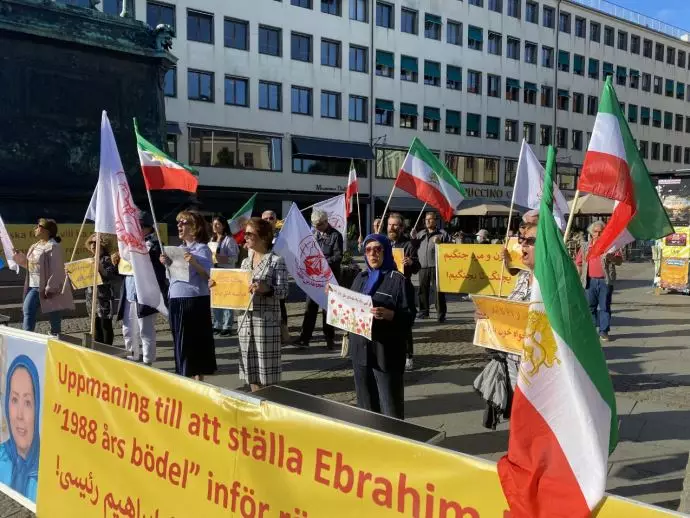 -تظاهرات ایرانیان آزاده و هواداران مجاهدین در استهکلم سوئد - ۵ مرداد - 2