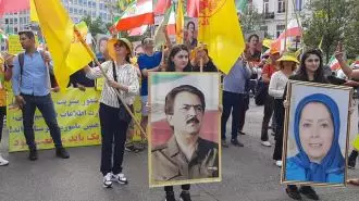تظاهرات گسترده ایرانیان علیه توافق شرم‌آور میان دولت بلژیک و رژیم آخوندی (۲۳تیر)