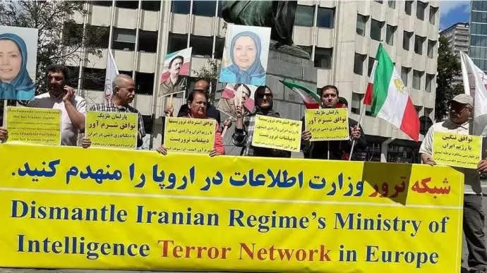 تظاهرات ایرانیان آزاده در بروکسل علیه معاملهٔ شرم‌آور میان رژیم آخوندی و دولت بلژیک