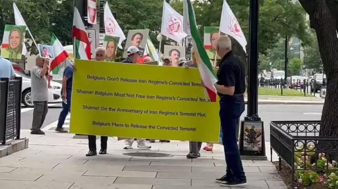 -واشنگتن دی. سی - تظاهرات ایرانیان آزاده در مقابل سفارت بلژیک - 2