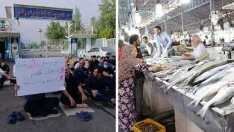 تجمع اعتراضی کارگران صنایع بسته‌بندی داروگر و غرفه‌داران بازار ماهی فروشان بندرعباس