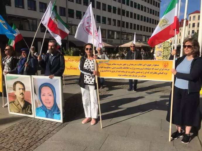 آکسیون اعتراضی ایرانیان آزاده در یوتوبوری - ۱۵تیرماه