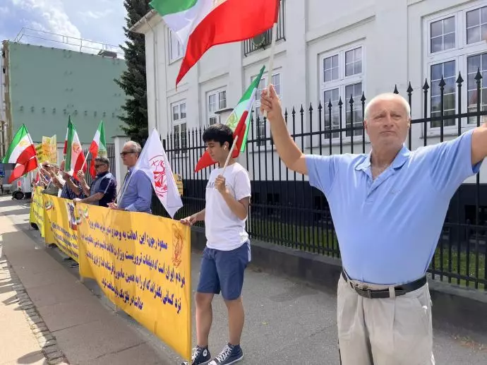 -آکسیون اعتراضی ایرانیان آزاده در کپنهاک علیه توافق شرم‌آور دولت بلژیک با رژیم آخوندی - 2