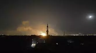 حمله هوایی اسراییل به فرودگاه حلب در سوریه