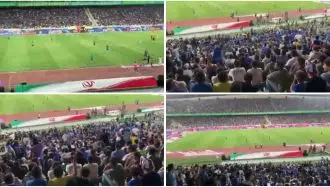 ورزشگاه آزادی - هو کردن سرود حکومتی سلام فرمانده