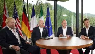 رهبران سه کشور اروپایی و آمریکا - عکس از آرشیو