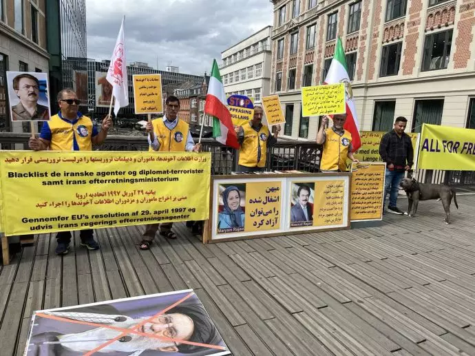 کسیون اعتراضی ایرانیان آزاده در آرهوس دانمارک