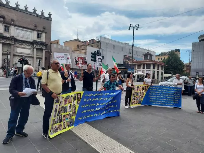  آکسیون اعتراضی ایرانیان آزاده و حامیان مقاومت در ایتالیا-رم