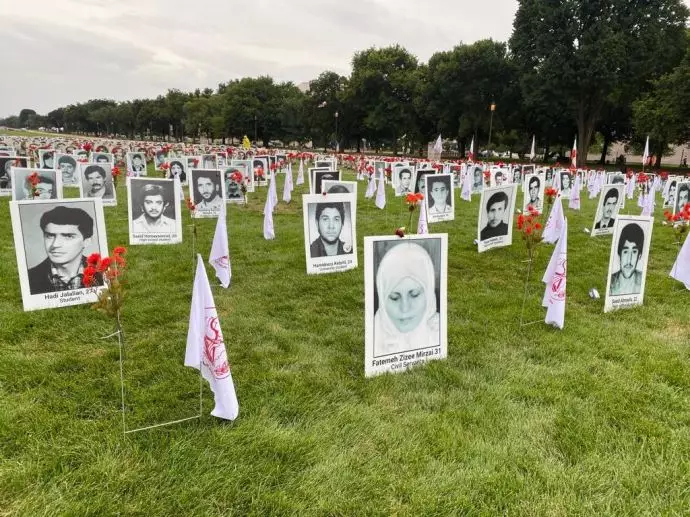 واشنگتن - سومین روز از نمایشگاه سالگرد قتل‌عام ۶۷، به حکم خمینی، دجال ضدبشر - 10