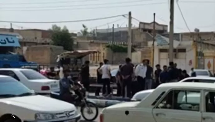 تجمع اعتراضی مردم باغملک در استان خوزستان