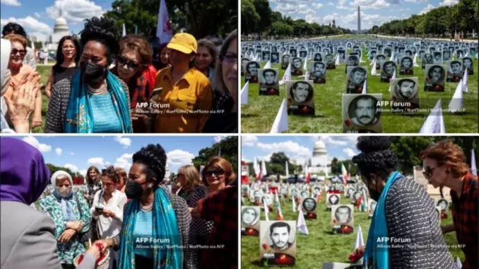 گزارش تصویری خبرگزاری فرانسه از نمایشگاه سالگرد قتل‌عام ۶۷ به حکم دجال ضدبشر خمینی