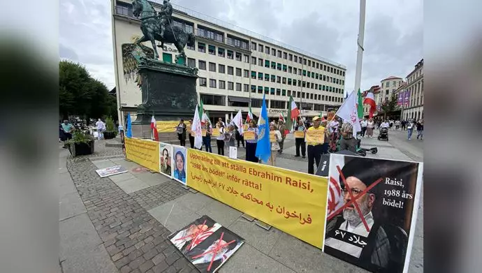 آکسیون اعتراضی ایرانیان آزاده در یوتوبوری سوئد