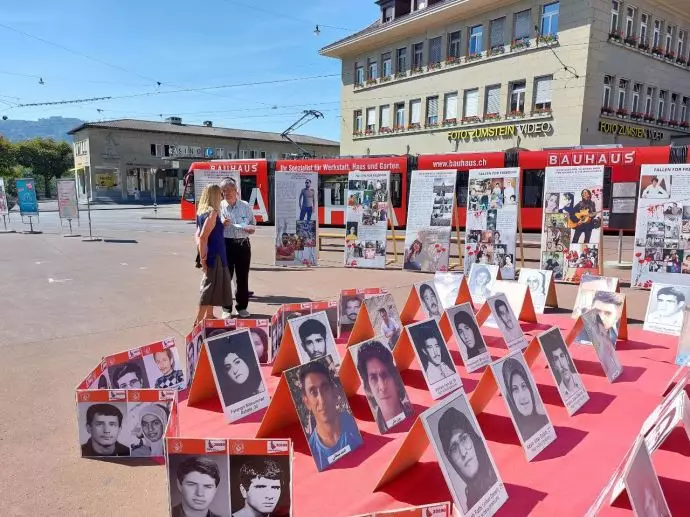 -برگزاری نمایشگاه قتل‌عام شدگان سال ۶۷ در برن سوئیس علیه آخوند رئیسی - ۳شهریورماه - 2