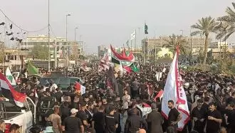ادامه تحصن و اعتراض تظاهرکنندگان عراقی 