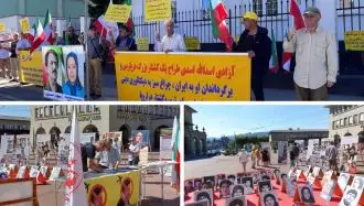 آکسیون اعتراضی ایرانیان آزاده در کپنهاگ و برن سوئیس